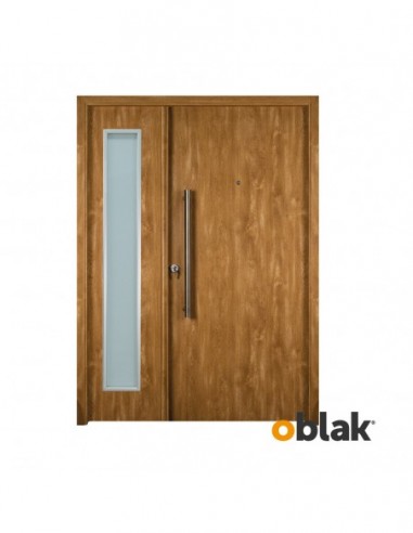 PUERTA OBLAK INNOVA RESIDENCIAL LATERAL VID. MOD. 1900 ROBLE