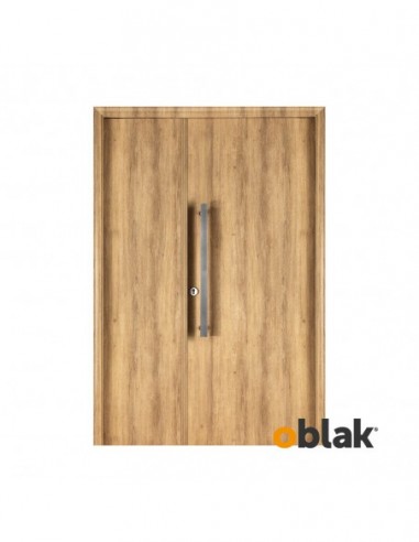 PUERTA OBLAK ETERNA RESIDENCIAL LATERAL CIEGO MOD. 1100 ROBLE NATURAL
