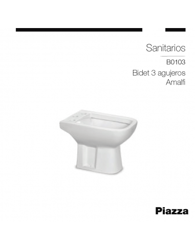 BIDET 3 AGUJEROS AMALFI AMALFI PIAZZA