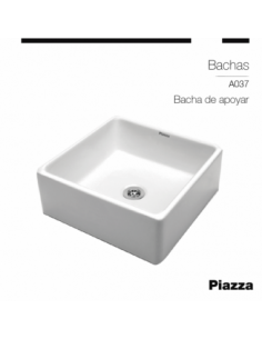 BACHA DE APOYO 380X380X130...