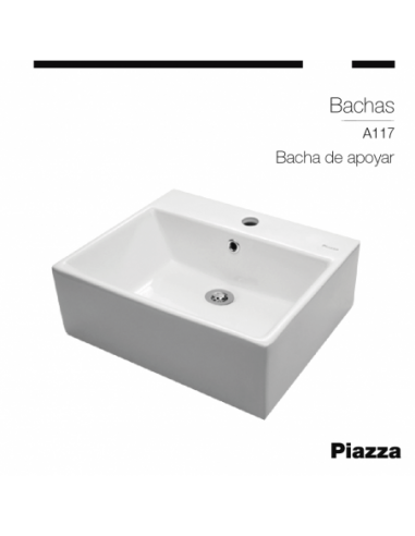 BACHA DE APOYO 475X405X155MM Piazza