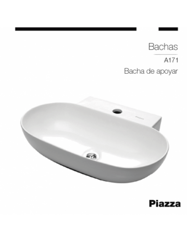 BACHA DE APOYO 560X395X125MM Piazza