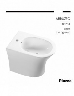 BIDET 1 AGUJERO ABRUZZO PIAZZA