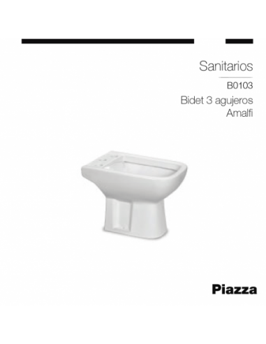 BIDET 3 AGUJEROS AMALFI AMALFI PIAZZA