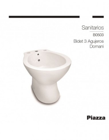 DOMANI BIDET 3 AGUJEROS PIAZZA