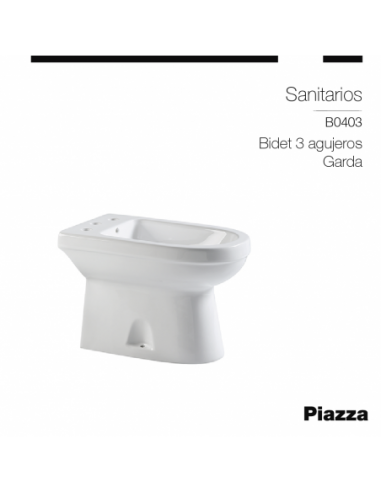 GARDA BIDET 3 AGUJEROS GARDA PIAZZA
