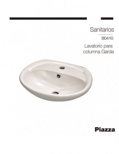 LAVATORIO 1 AGUJERO PARA COLUMNA PIAZZA