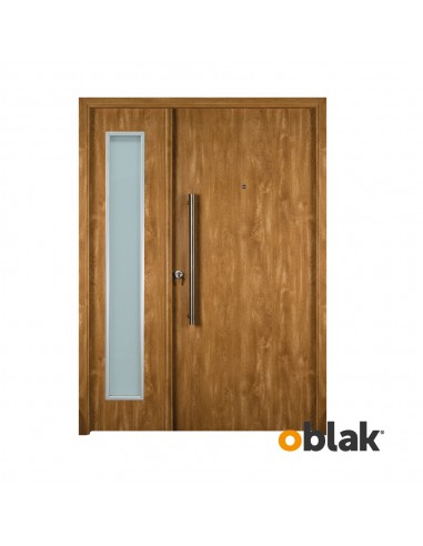 PUERTA OBLAK INNOVA RESIDENCIAL LATERAL VID. MOD. 1900 ROBLE