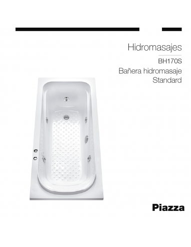 BAÑERA HIDROMASAJE STANDARD 1700MM...