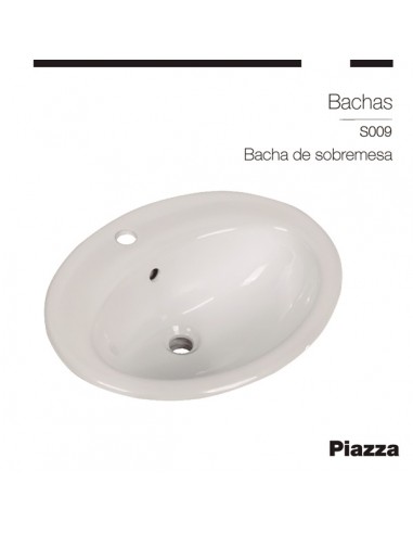 BACHA DE PORCELANA SOBREMESADA...