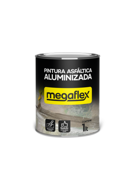 MEGAFLEX PINTURA ALUMINIZADA X 1LITRO
