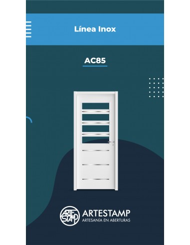 PUERTA LINEA INOX MOD AC82-0,90X2,00...