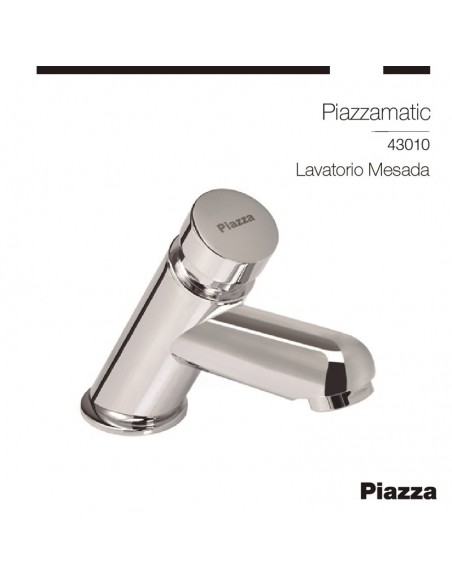 TEMPORIZADO LAVATORIO MESADA A 45º PIAZZA