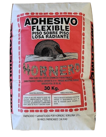 ADHESIVO  FLEXIBLE HORNERO X 30 KG HORNERO