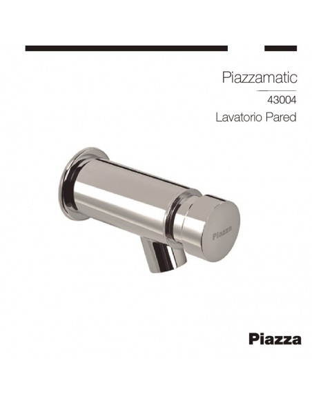 TEMPORIZADO LAVATORIO DE PARED PIAZZA