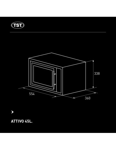 HORNO ELECTRICO ATTIVO 45L - TST