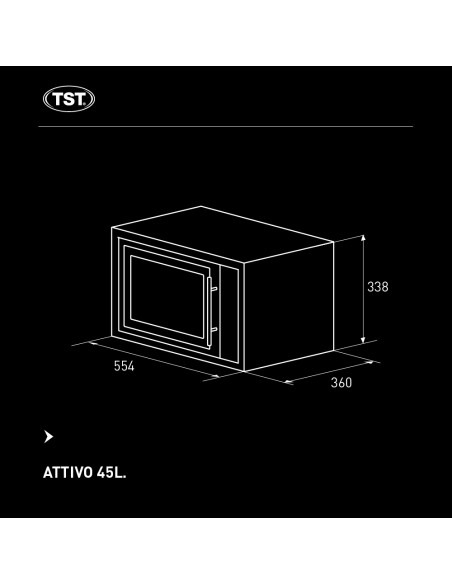HORNO ELECTRICO ATTIVO 45L - TST