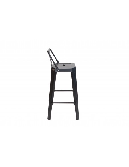 BANQUETA CON RESPALDO- NEGRO- CON RESPALDO - TROMEN