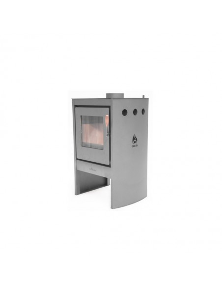 CALEFACTOR A LEÑA - CHALTEN 9.000KCAL. .AMBIENTE A CLIMATIZAR 110 M2 .SALIDA DE 6" TROMEN