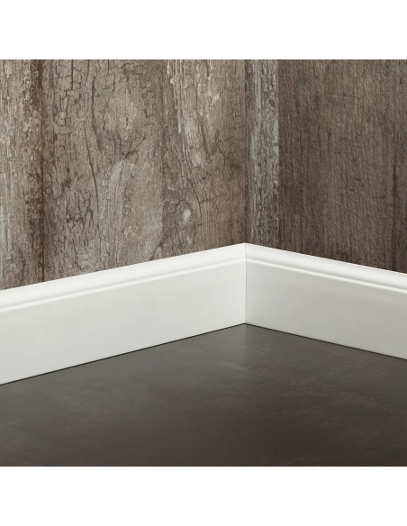 Zócalo Curves Blanco 80 mm x 15 mm x 2,5 m - ATRIM