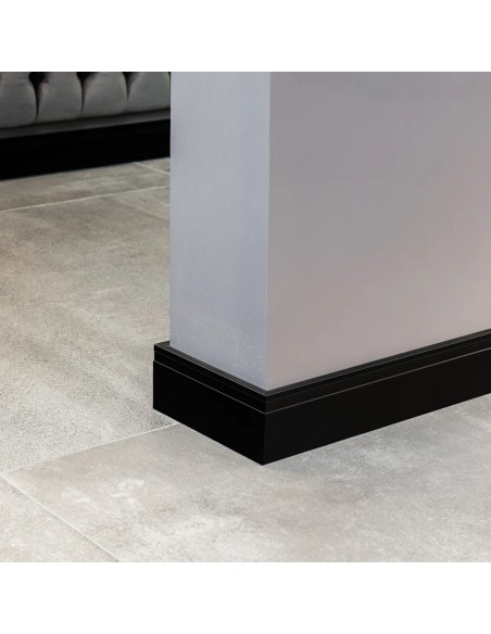 Zócalo Extra Line Negro Mate 100 mm x 15 mm x 2,5 m - ATRIM