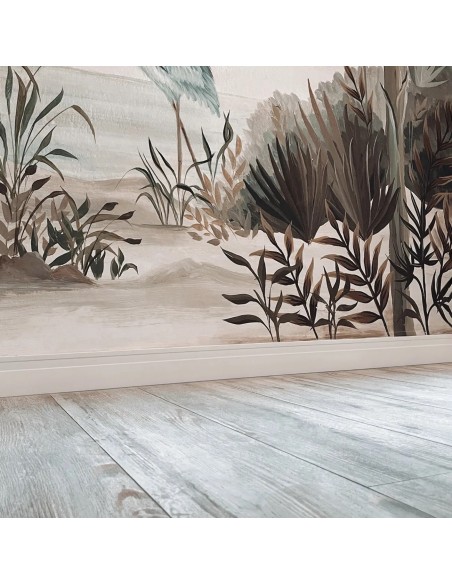 Zócalo Line Blanco 70 mm x 15 mm x 2,5 m - ATRIM