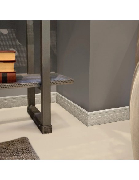 Zócalo Line Claro 70 mm x 15 mm x 2,5 m - ATRIM