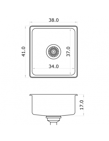 Bacha de cocina Mi Pileta Encastrable...