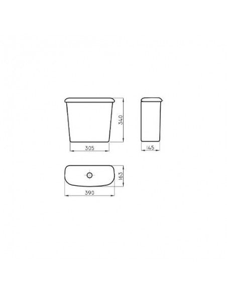 INODORO CORTO ANDINA 6,0 LTS FERRUM