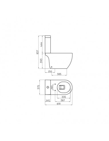 INODORO LARGO 4,5 LT DESC 250 -...