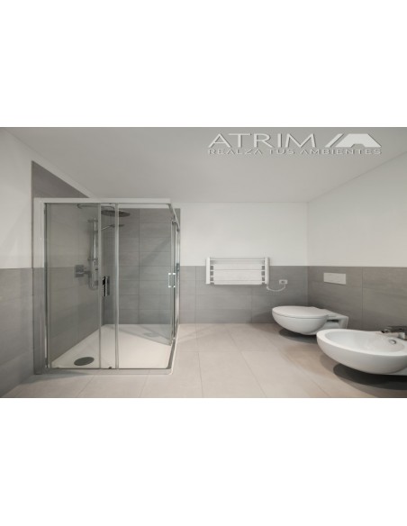 TOALLERO ELÉCTRICO CONFORT 450MM X 500MM X 95MM ALUMINIO BLANCO ATRIM