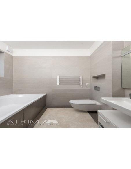 TOALLERO ELÉCTRICO CONFORT 450MM X 500MM X 95MM ALUMINIO BLANCO ATRIM