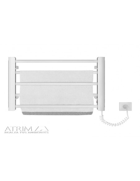TOALLERO ELÉCTRICO CONFORT 450MM X 500MM X 95MM ALUMINIO BLANCO ATRIM