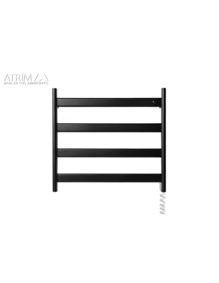 TOALLERO ELÉCTRICO SINGULAR 450MM X 490MM X 100MM ACERO NEGRO ATRIM