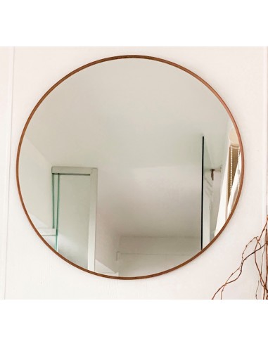 ESPEJO REDONDO MARCO PVC COBRE 57 -...