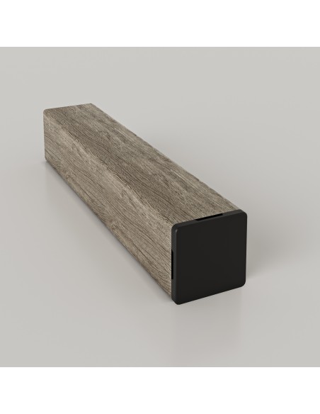 TUBULAR CUADRADO DE PVC/CORTAVISTA GREY OAK - 5,8MTS MUCHTEK