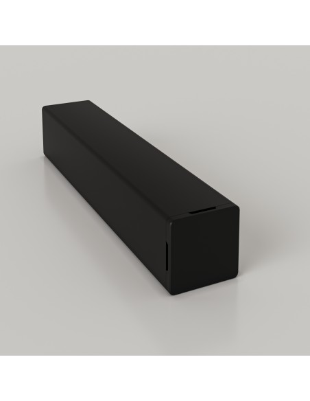 TUBULAR CUADRADO DE PVC/CORTAVISTA JET BLACK - 5,8MTS MUCHTEK