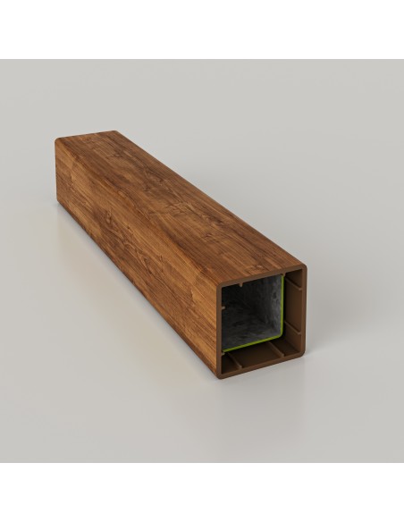 TUBULAR CUADRADO DE PVC/CORTAVISTA LENGA - 5,8MTS MUCHTEK