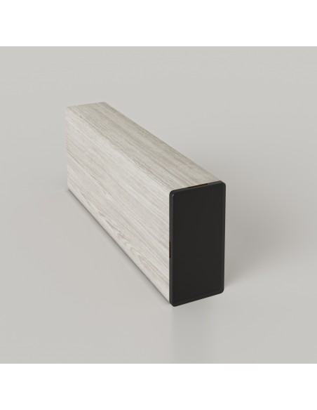 TUBULAR RECTANGULAR DE PVC/CORTAVISTA - 76x38  ALPINE - 5,8MTS MUCHTEK