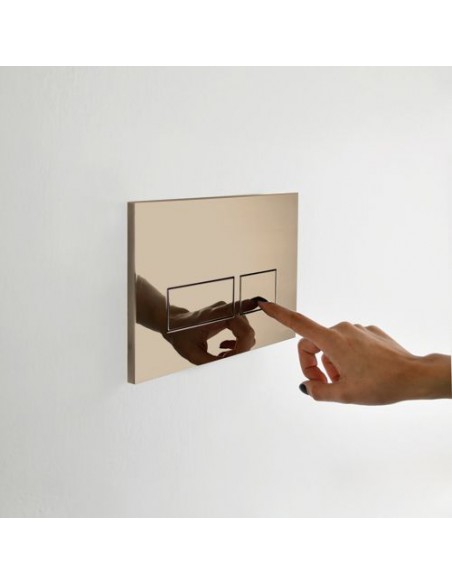 TAPA DOBLE TECLA RECTANGULAR CHICA FERRUM