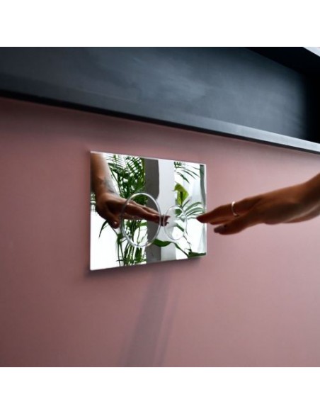 TAPA DOBLE TECLA REDONDA FERRUM