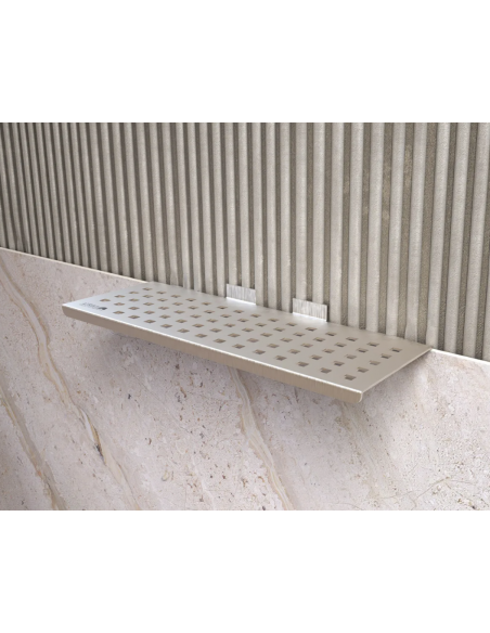 Estante Rectangular Cuadrado Esmerilado 30 cm x 12 cm x 3 cm