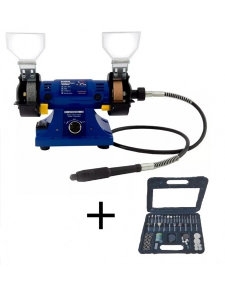 AMOLADORA DE BANCO ALTA VELOCIDAD C/100 ACCESORIOS